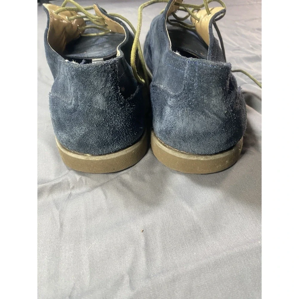 Calvin Klein Faxon Wingtip Derby Shoes Navy Suede Men's Size 13M Dress‎ Casual